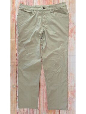 Lululemon Mens Khaki Straight-Leg Pants 32x30 Casual Wear